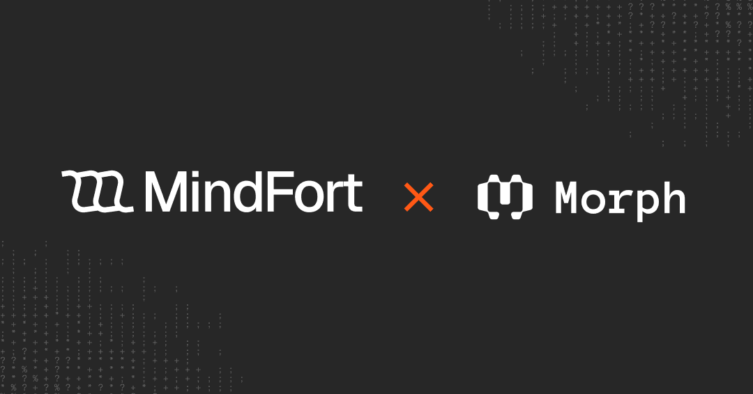 MindFort and Morph logos side by side on a dark background